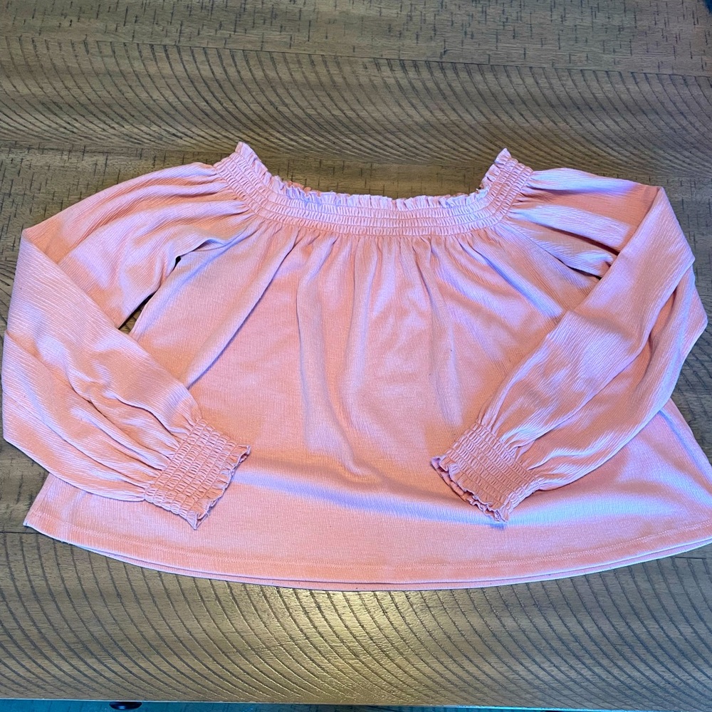 Pink Off the Shoulder Top